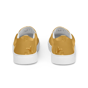 Golden Flowers Women’s Slip on Canvas Shoes - Dipaliz - Sneakers