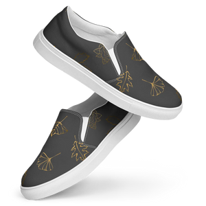 Bold Golden Leaves Canvas Shoes - Women’s Slip - Dipaliz - Sneakers