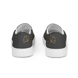 Bold Golden Leaves Canvas Shoes - Women’s Slip - Dipaliz - Sneakers