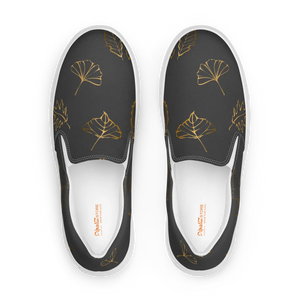 Bold Golden Leaves Canvas Shoes - Women’s Slip - Dipaliz - Sneakers