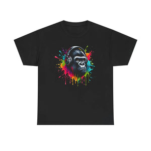 Gorilla Headphones Cotton Tee - Unisex Heavy - Dipaliz - T-shirts