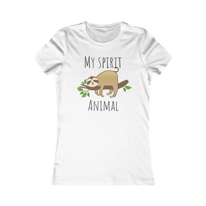 Women’s Favorite Tee - Ultra Soft Sloth Spirit Animal - Dipaliz - s / White - T-shirts