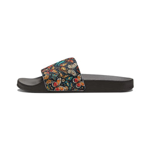 Vibrant Graphic Butterflies Slide Sandals - Summer - Dipaliz