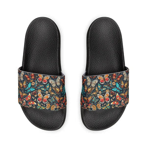 Vibrant Graphic Butterflies Slide Sandals - Summer - Dipaliz
