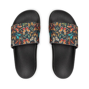 Vibrant Graphic Butterflies Slide Sandals - Summer - Dipaliz