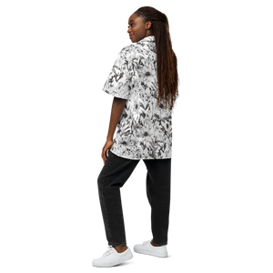 Eco Unisex Button Shirt - Graphic Flowers Summer - Dipaliz - Shirts