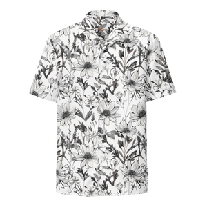Eco Unisex Button Shirt - Graphic Flowers Summer - Dipaliz - Shirts