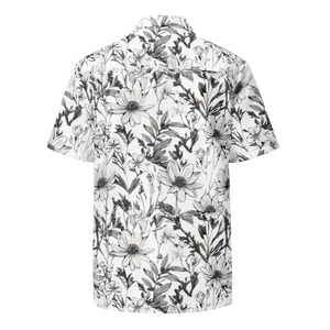 Eco Unisex Button Shirt - Graphic Flowers Summer - Dipaliz - Shirts
