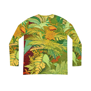 Tropical Botanical Women’s Long Sleeve V-neck Shirt (aop) - T-shirts