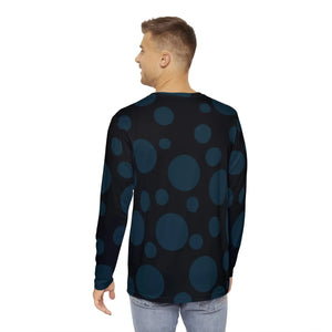 Sleek Long Sleeve Aop Shirt - Luxe Brushed Polyester - Dipaliz - T-shirts