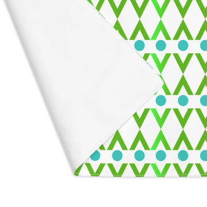 Cyan Geometrical Pattern – Cotton Placemat - Dipaliz - Placemats