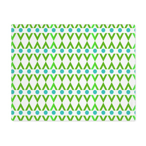 Cyan Geometrical Pattern – Cotton Placemat - Dipaliz - Placemats