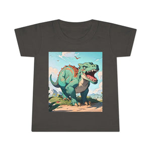 Green Dinosaur Toddler T-shirt - Soft Cotton Tee - Dipaliz - Baby & Clothing
