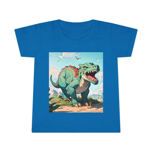 Green Dinosaur Toddler T-shirt - Soft Cotton Tee - Dipaliz - Baby & Clothing