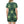 Green Floral Abstract Shirt Dress – Polyester - Dipaliz - Dresses - Xs