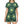 Green Floral Abstract Shirt Dress – Polyester - Dipaliz - Dresses - Xs