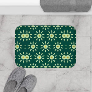 Modern Green Geometric Bath Mat - Non Slip Soft - Dipaliz - Mats & Rugs