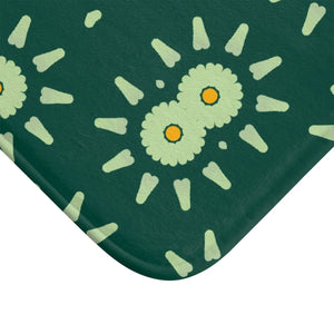 Modern Green Geometric Bath Mat - Non Slip Soft - Dipaliz - Mats & Rugs