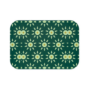 Modern Green Geometric Bath Mat - Non Slip Soft - Dipaliz - Mats & Rugs