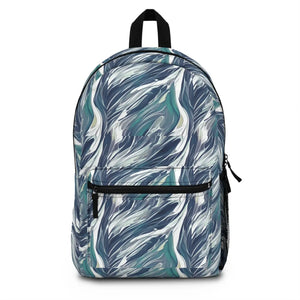 Spacious Marble Pattern Backpack - Durable Polyester - Dipaliz - Backpacks