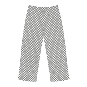 Grey Black and White Checkered Men’s Pajama Pants (aop) - Pajamas