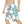 Cyan Blue Abstract Gym Shorts - Performance Polyester - Dipaliz