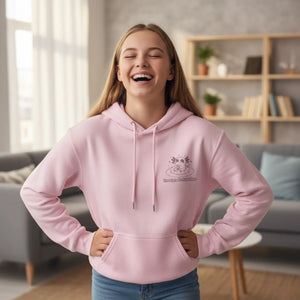 Dipaliz Grow Wild Floral Crest Youth Hoodie Cotton Blend - Hoodies - s