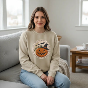 Dipaliz Halloween Pumpkin Crewneck Sweatshirt Fall - Sweatshirts
