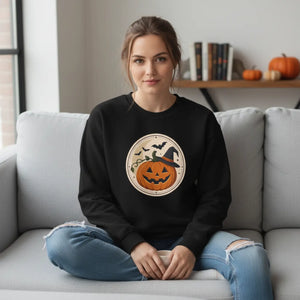 Dipaliz Halloween Pumpkin Crewneck Sweatshirt Fall - Sweatshirts