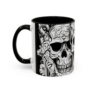 Colorful Halloween Skull Mug Monochrome Ceramic - Dipaliz - Mugs
