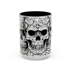 Colorful Halloween Skull Mug Monochrome Ceramic - Dipaliz - Mugs
