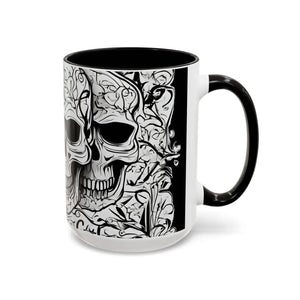 Colorful Halloween Skull Mug Monochrome Ceramic - Dipaliz - Mugs