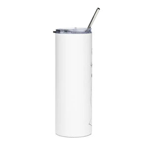 Steel Tumbler Flowers in Hand 20oz Stainless Dipaliz - White / Mugs