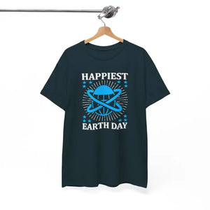 T-shirt - Happiest Earth Day Tee - Unisex Heavy Cotton Sustainable - Dipaliz