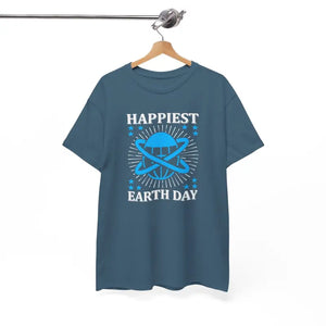 T-shirt - Happiest Earth Day Tee - Unisex Heavy Cotton Sustainable - Dipaliz