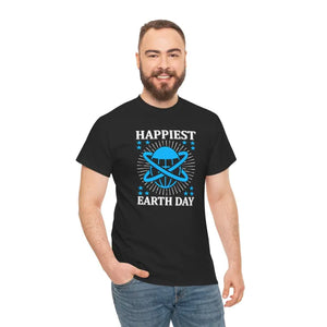T-shirt - Happiest Earth Day Tee - Unisex Heavy Cotton Sustainable - Dipaliz