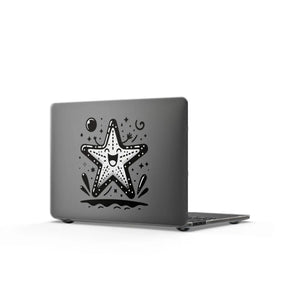 Dipaliz Happy Starfish Macbook Case Matte Coastal Cover - Laptop Hard Cases