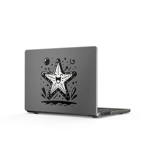 Dipaliz Happy Starfish Macbook Case Matte Coastal Cover - Laptop Hard Cases