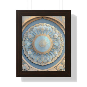 Modern Framed Vertical Poster - Abstract Geometric Patterns - Dipaliz - Posters Prints & Visual Artwork