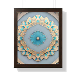 Intricate Abstract Geometric Framed Vertical Poster - Dipaliz - Posters Prints & Visual Artwork