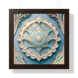 Chic Framed Vertical Poster - Intricate Abstract Geometric - Dipaliz - Posters Prints & Visual Artwork