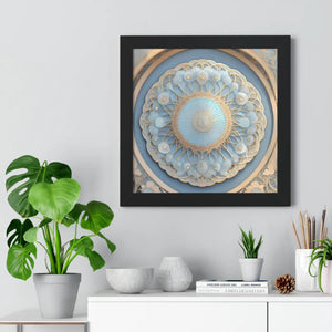 Modern Framed Vertical Poster - Abstract Geometric Patterns - Dipaliz - Posters Prints & Visual Artwork