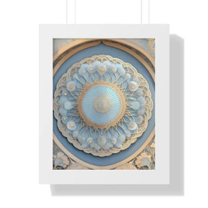Modern Framed Vertical Poster - Abstract Geometric Patterns - Dipaliz - Posters Prints & Visual Artwork
