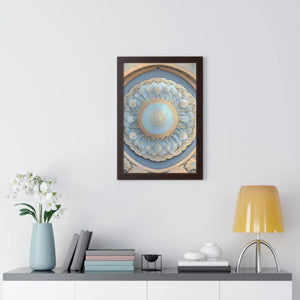 Modern Framed Vertical Poster - Abstract Geometric Patterns - Dipaliz - Posters Prints & Visual Artwork