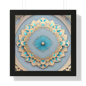 Intricate Abstract Geometric Framed Vertical Poster - Dipaliz - Posters Prints & Visual Artwork