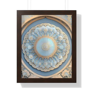 Modern Framed Vertical Poster - Abstract Geometric Patterns - Dipaliz - Posters Prints & Visual Artwork
