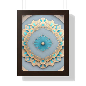Intricate Abstract Geometric Framed Vertical Poster - Dipaliz - Posters Prints & Visual Artwork