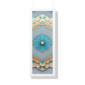 Intricate Abstract Geometric Framed Vertical Poster - Dipaliz - Posters Prints & Visual Artwork