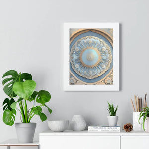 Modern Framed Vertical Poster - Abstract Geometric Patterns - Dipaliz - Posters Prints & Visual Artwork