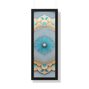 Intricate Abstract Geometric Framed Vertical Poster - Dipaliz - Posters Prints & Visual Artwork